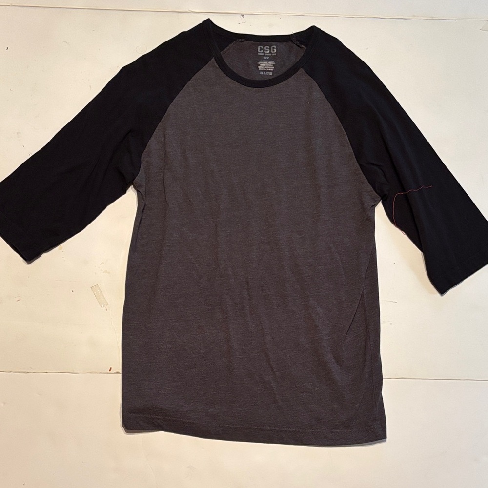 Champs Black and Gray Long Sleeve Tee